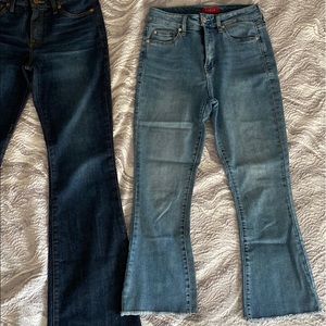 Guess cropped flare jeans